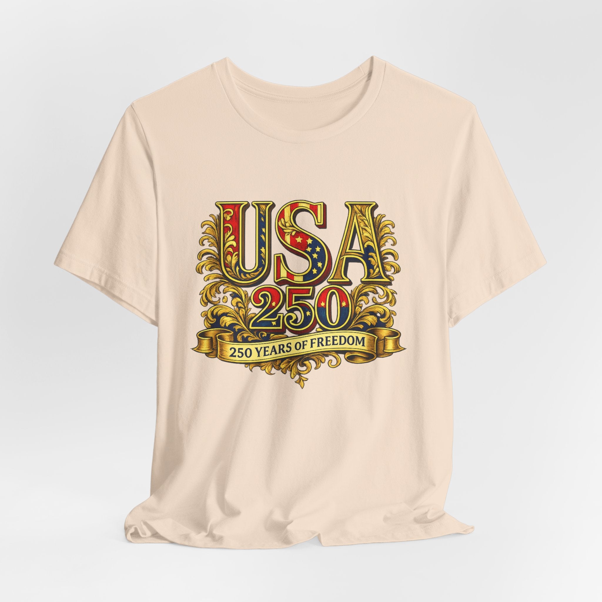 Retro 250 Years USA Freedom T-Shirt | Patriotic Americana Independence Anniversary by Printify