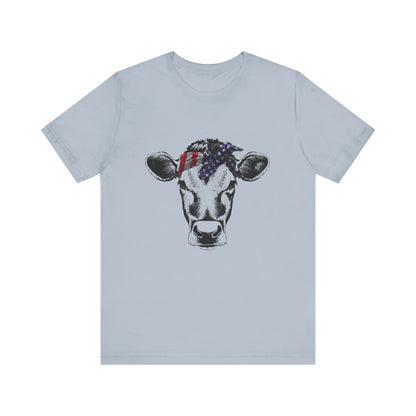 Highland Cow shirt, American Flag Shirt, Funny Cow Shirt, Independence Day - PopCultureByDesign36