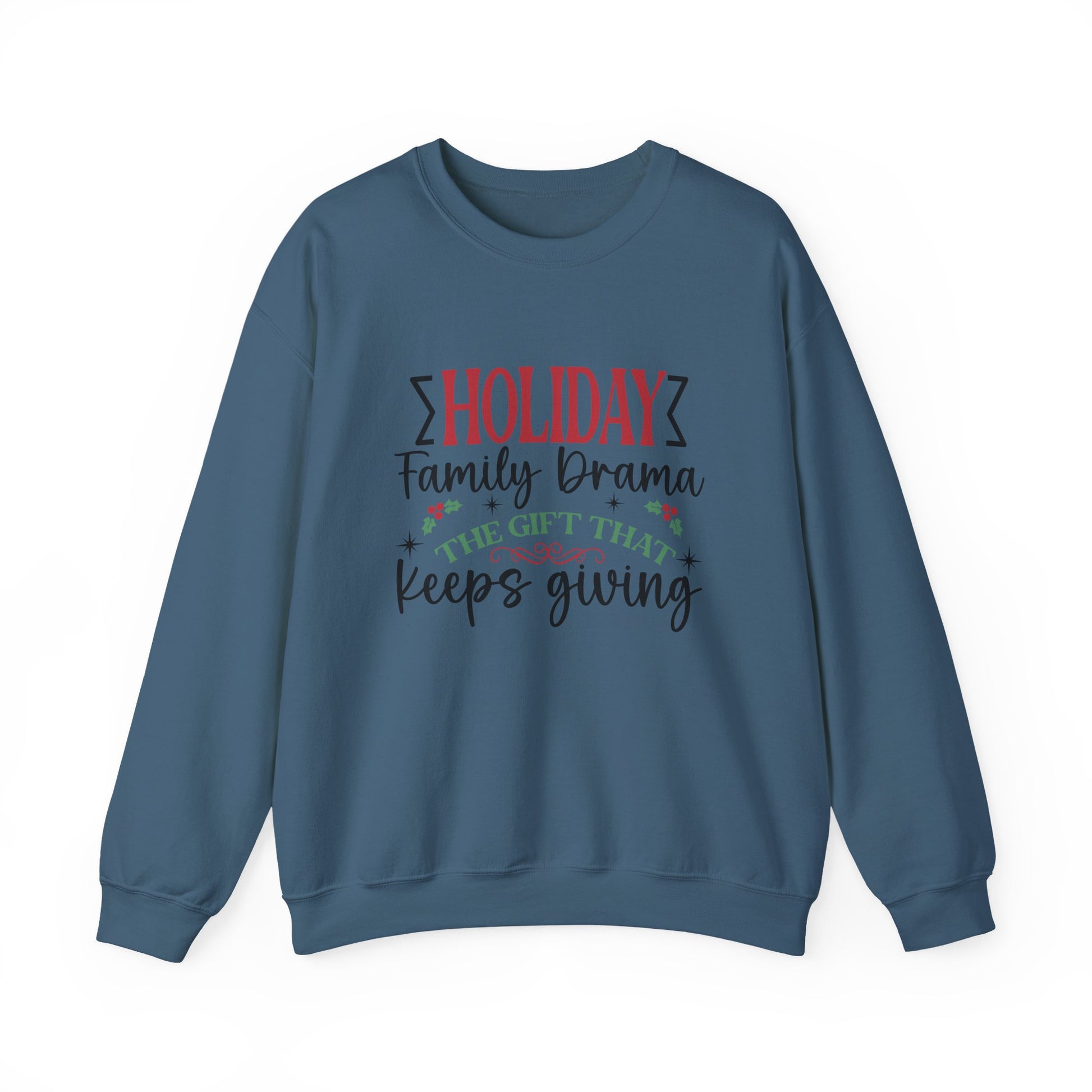 Holiday Family Drama The Gift That Keeps Giving Sweatshirt, Family Matching - PopCultureByDesign36