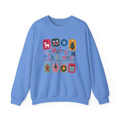 Christmas Cute Collage Sweatshirt, Winter Collage Seasonal Sweatshirt - PopCultureByDesign36