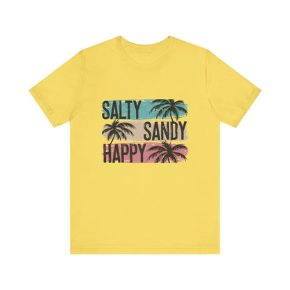 Salty Sandy Happy T-Shirt, Sandy Toes Salty Breeze Tee - PopCultureByDesign36
