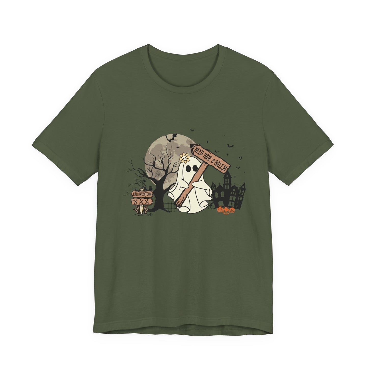 Funny Ghost Needing a Ride, Funny Ghost Shirt, Hitchhiking Ghost Shirt - PopCultureByDesign36