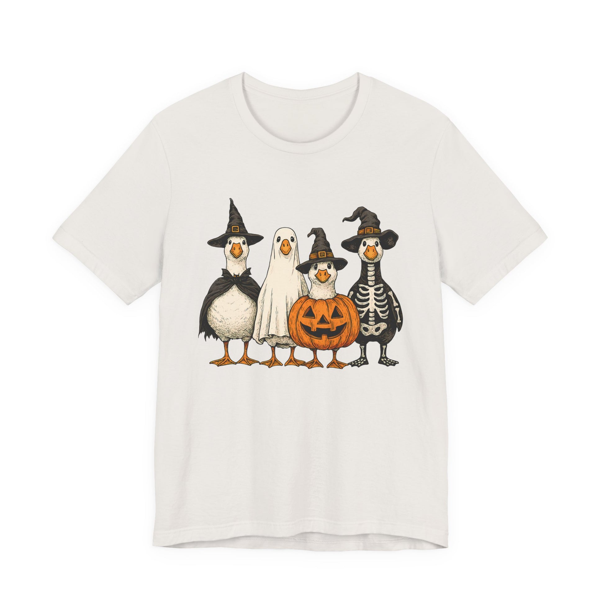 Duck Halloween Tee, Funny Halloween Duck Shirt, Quirky Bird Top - PopCultureByDesign36