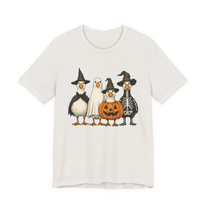 Duck Halloween Tee, Funny Halloween Duck Shirt, Quirky Bird Top - PopCultureByDesign36
