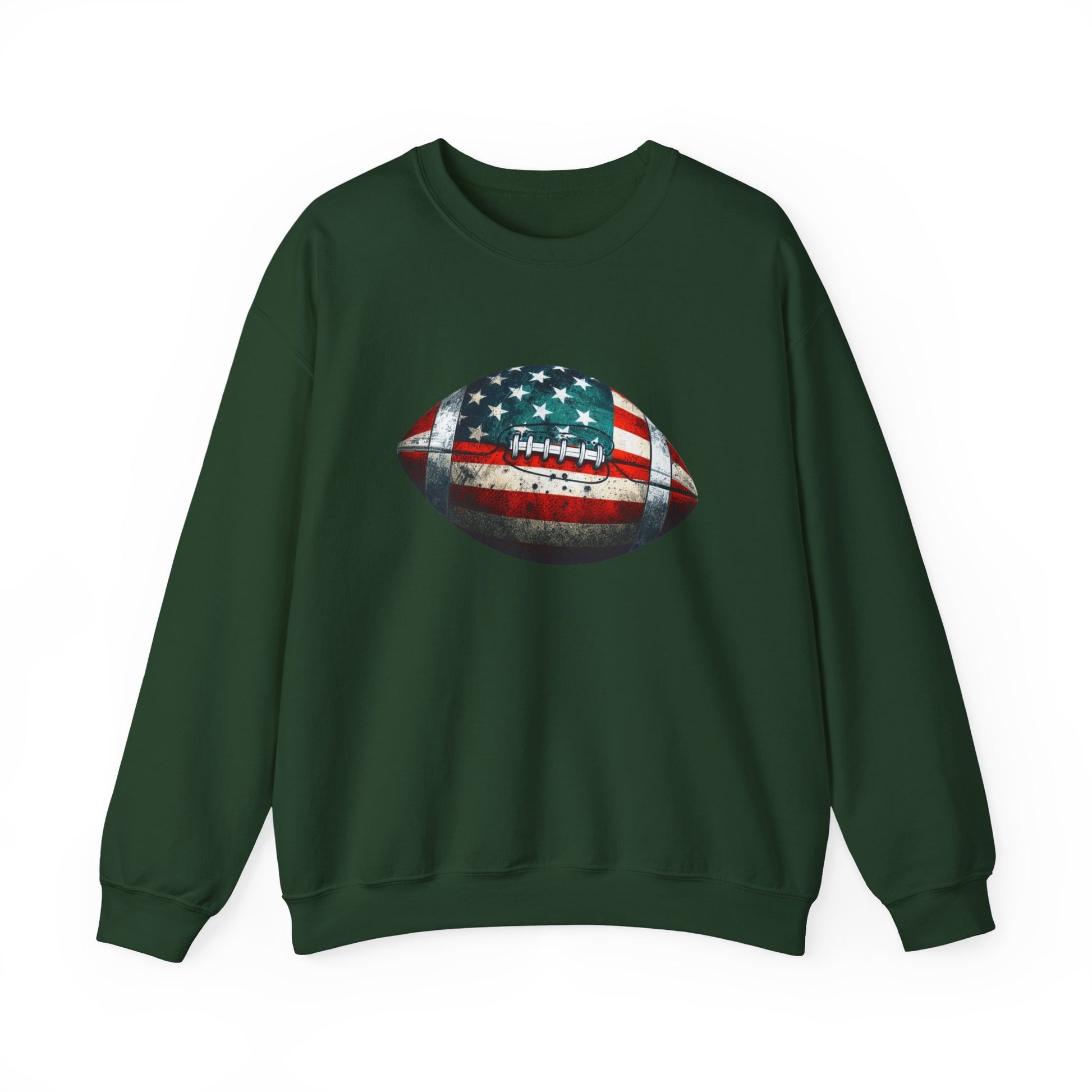 Patriotic Football Sweatshirt, Football Mom, Gameday Sweatshirt - PopCultureByDesign36