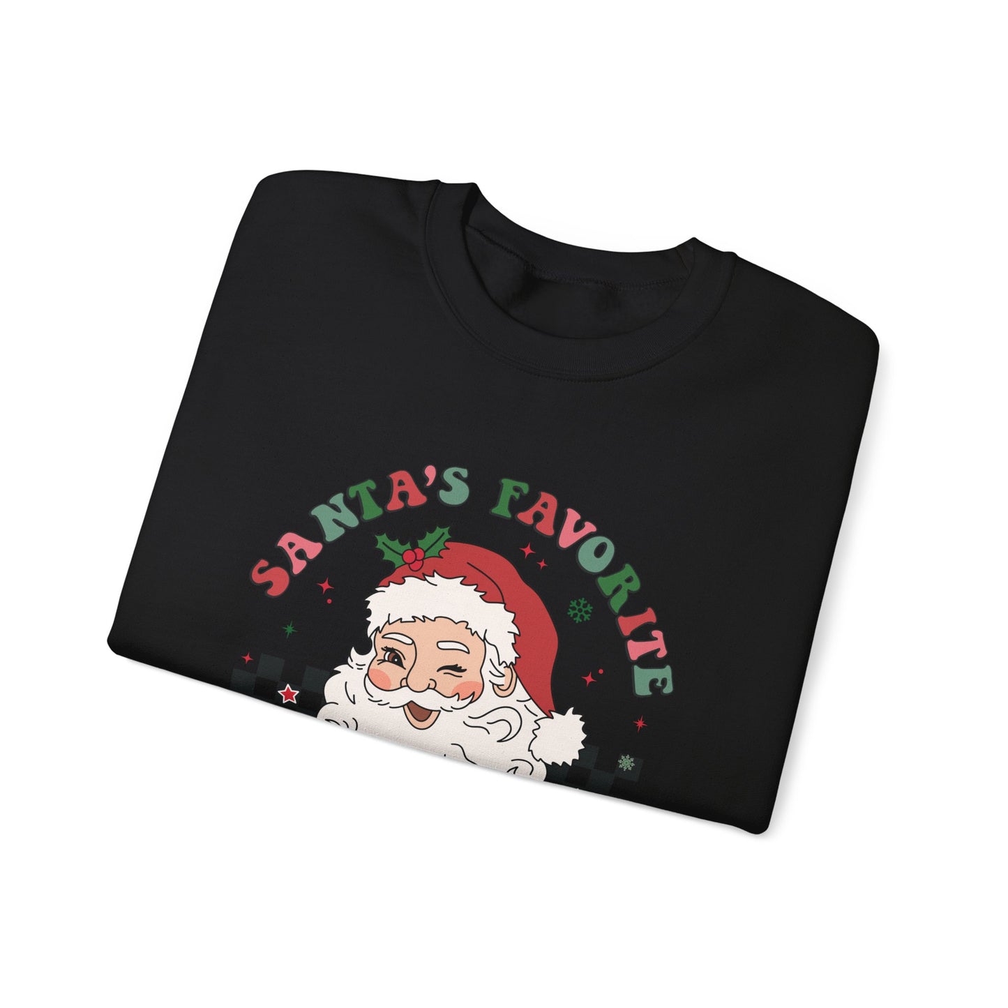 Santas Favorite Lunch Lady, Retro Santa Sweatshirt, Cute School Santa - PopCultureByDesign36