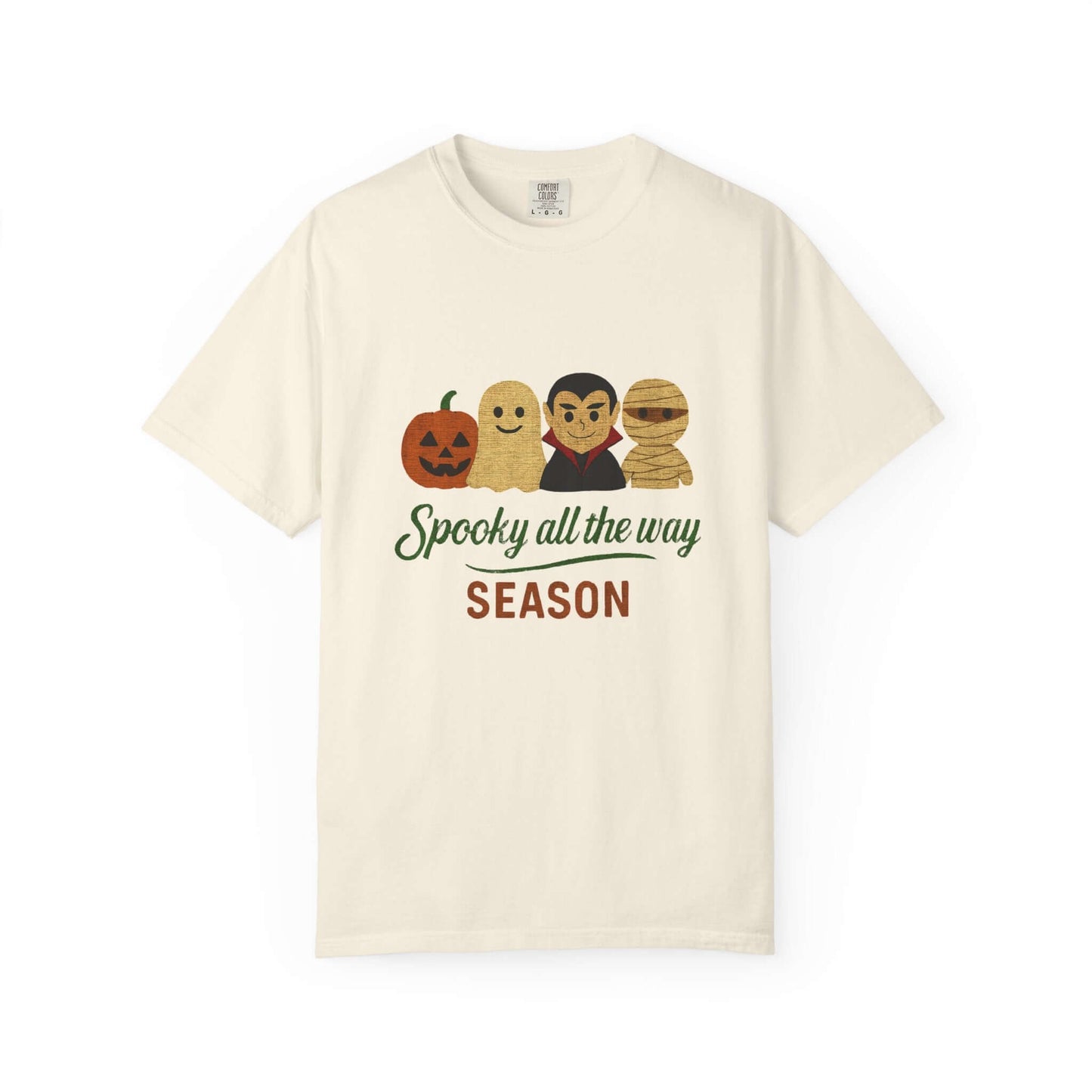 Spooky All The Way Halloween T-shirt, Pumpkin, Ghost, Dracula, Mummy Shirt - PopCultureByDesign36
