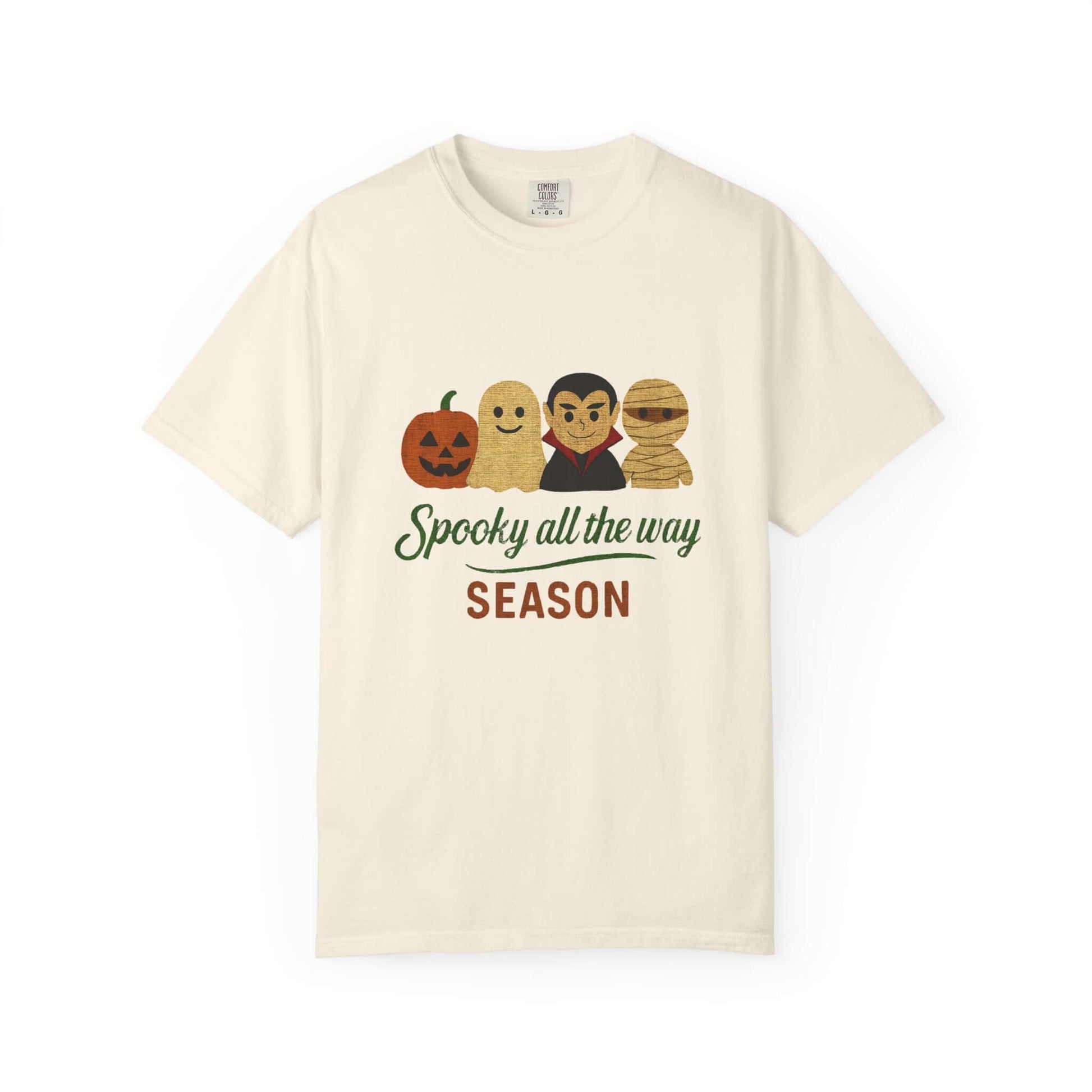 Spooky All The Way Halloween T-shirt, Pumpkin, Ghost, Dracula, Mummy Shirt - PopCultureByDesign36