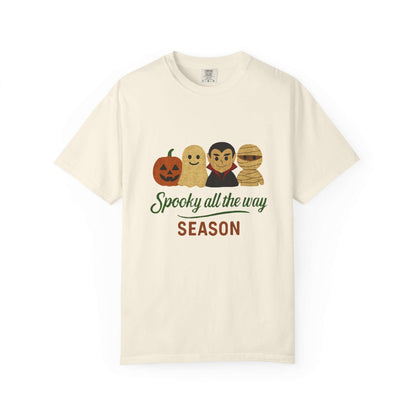 Spooky All The Way Halloween T-shirt, Pumpkin, Ghost, Dracula, Mummy Shirt - PopCultureByDesign36