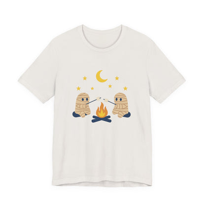 Camping Mummy Tee, Halloween Shirt, Spooky Camping Top - PopCultureByDesign36