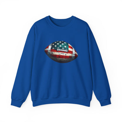 Patriotic Football Sweatshirt, Football Mom, Gameday Sweatshirt - PopCultureByDesign36