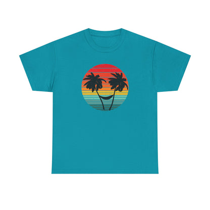 Retro sunset, Palm Tree shirt, Beach vibes shirt, Summer time - PopCultureByDesign36