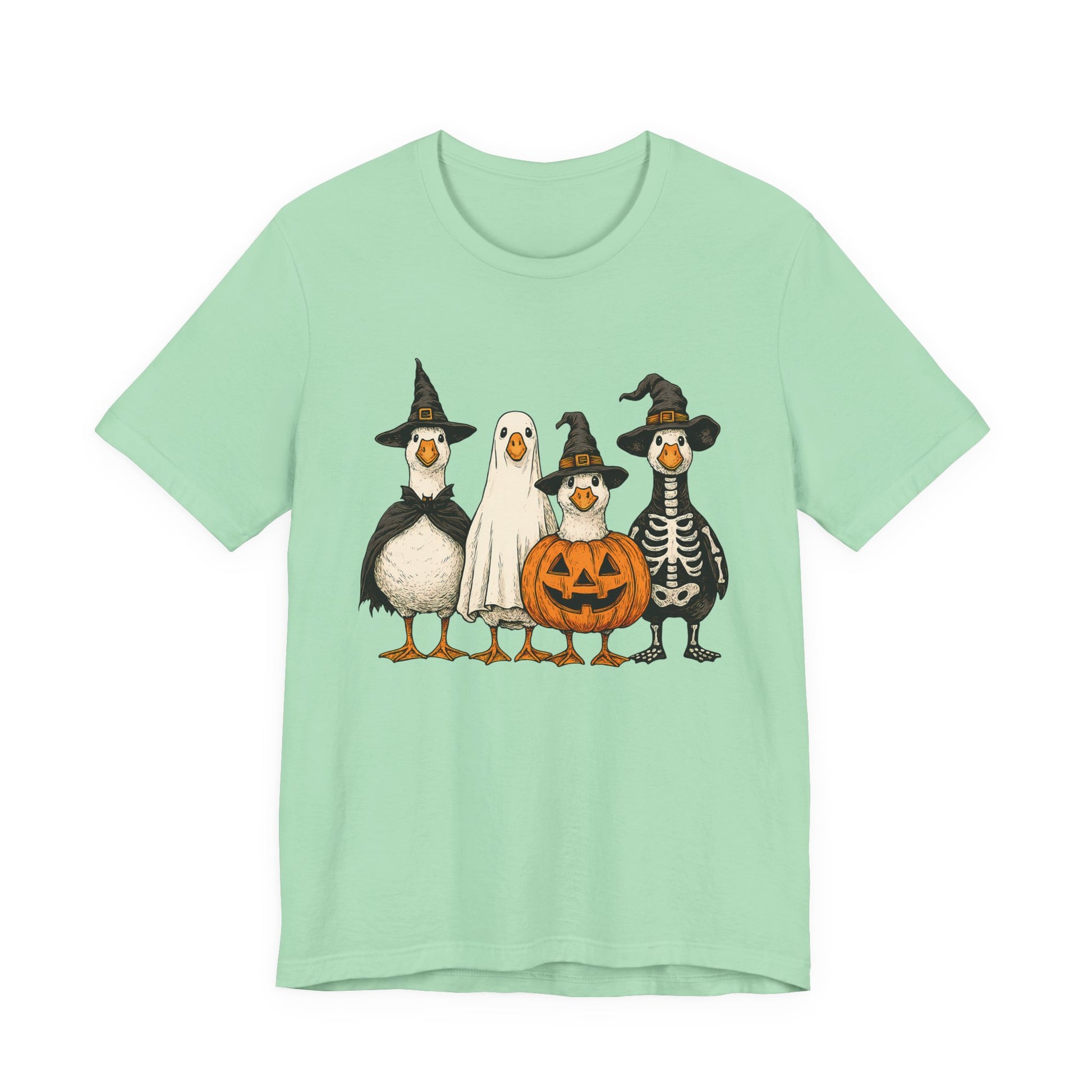 Duck Halloween Tee, Funny Halloween Duck Shirt, Quirky Bird Top - PopCultureByDesign36