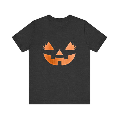 Halloween Pumpkin Tee, Spooky Shirt, Fall T-Shirt, Pumpkin Face Top - PopCultureByDesign36