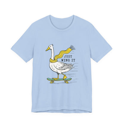 Pun Humor Bird Tee, Bird Lover Gift, Funny Bird Shirt, Skateboard Goose - PopCultureByDesign36