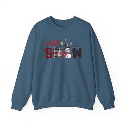 Let It Snow Sweatshirt, Christmas Tis The Season Sweatshirt, Merry Christmas - PopCultureByDesign36