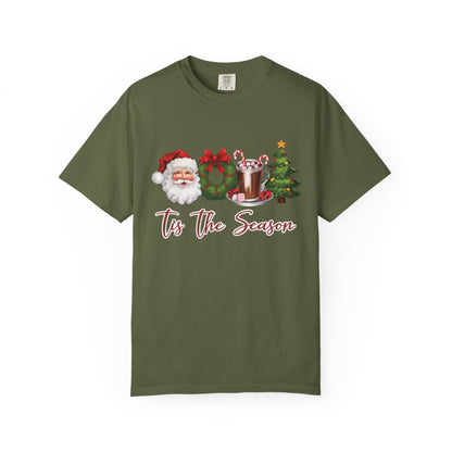 Comfort Colors® Retro Christmas, Tis the Season, Santa Claus Watercolor Christmas - PopCultureByDesign36