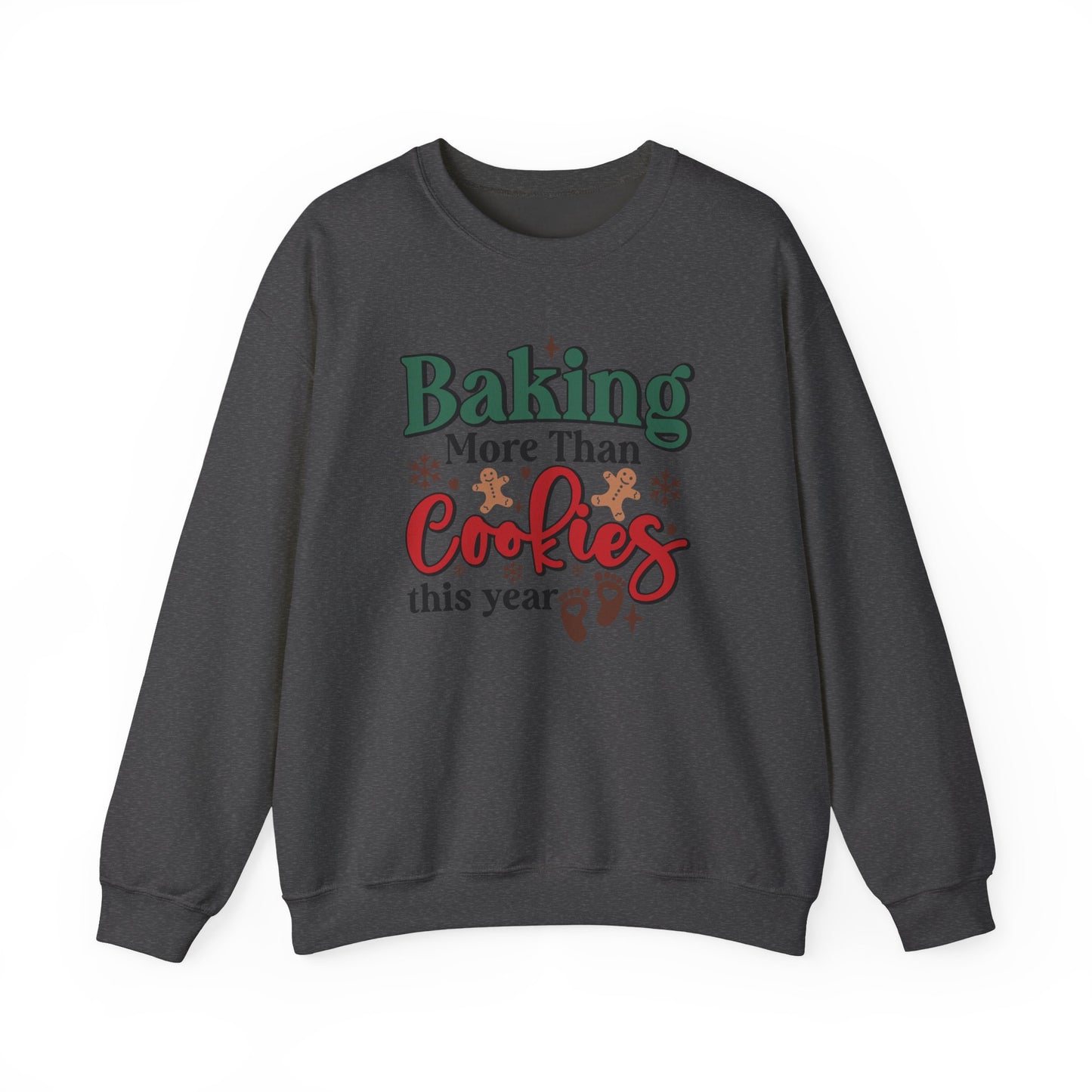 Baking More Than Cookies This Year Sweatshirt, Pregnancy Reveal Sweatshirt - PopCultureByDesign36