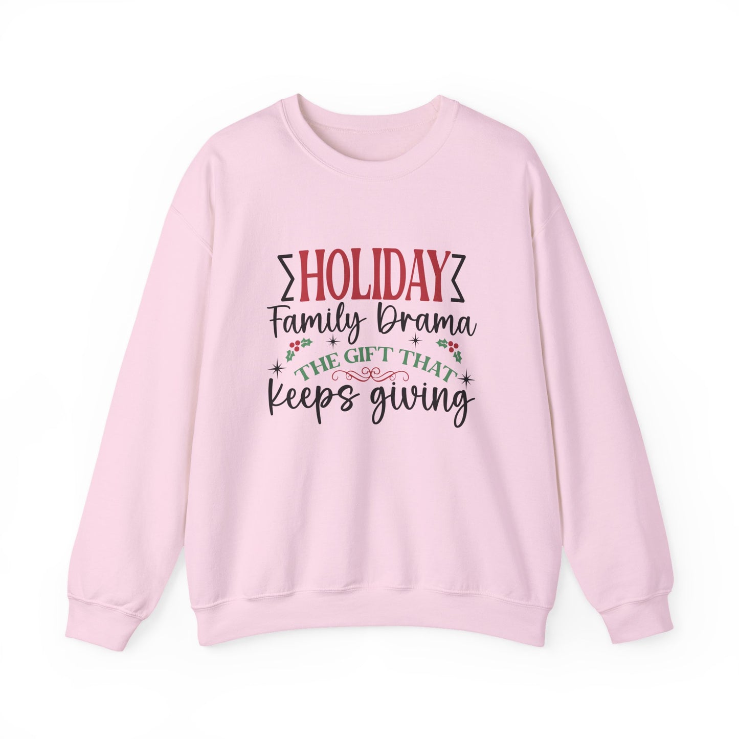 Holiday Family Drama The Gift That Keeps Giving Sweatshirt, Family Matching - PopCultureByDesign36
