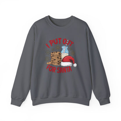 I Put Out For Santa Sweatshirt, Funny Christmas Shirt, Funny Santa Shirt - PopCultureByDesign36