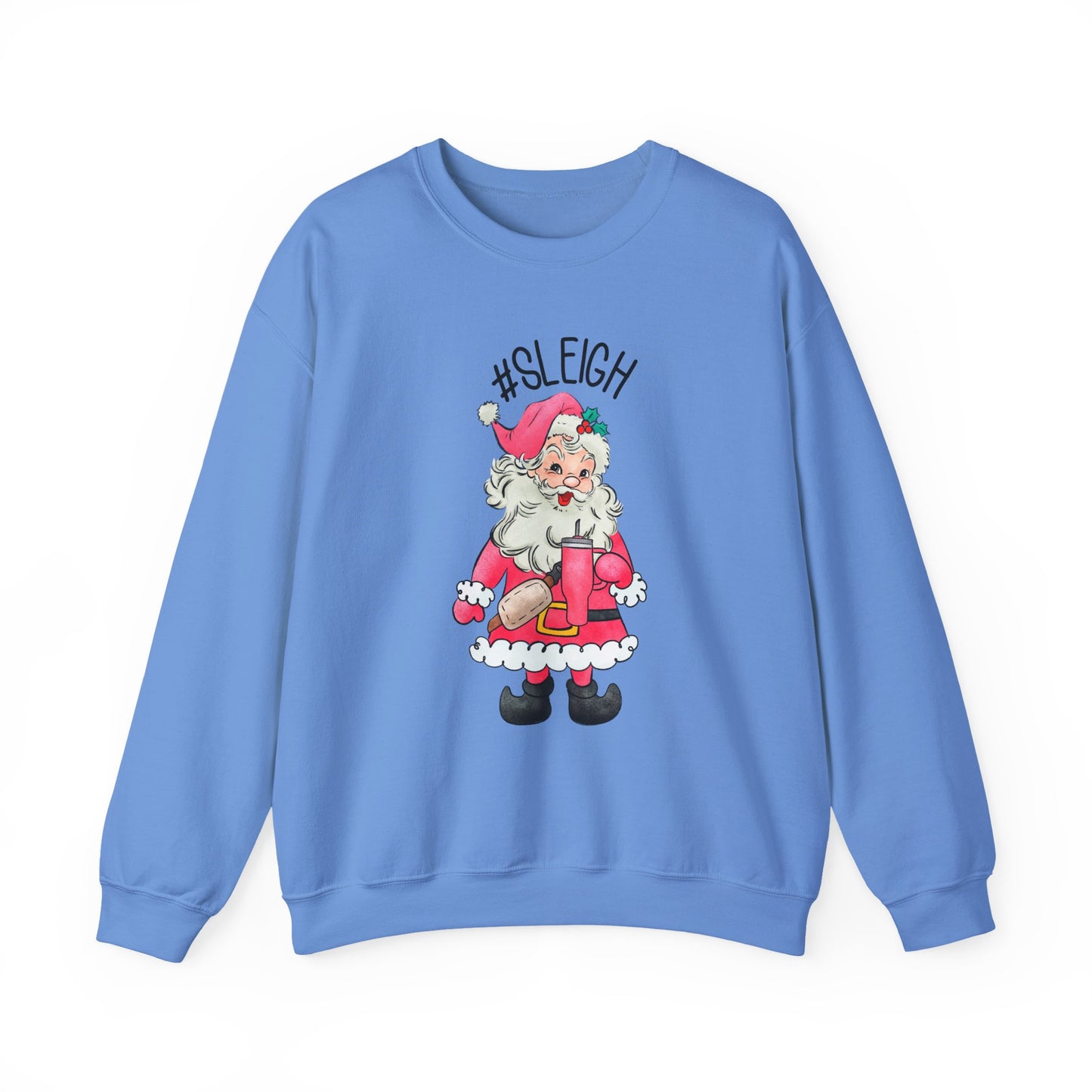 Sleigh santa, Retro Santa Sweater,Vintage Santa Christmas Sweatshirt - PopCultureByDesign36
