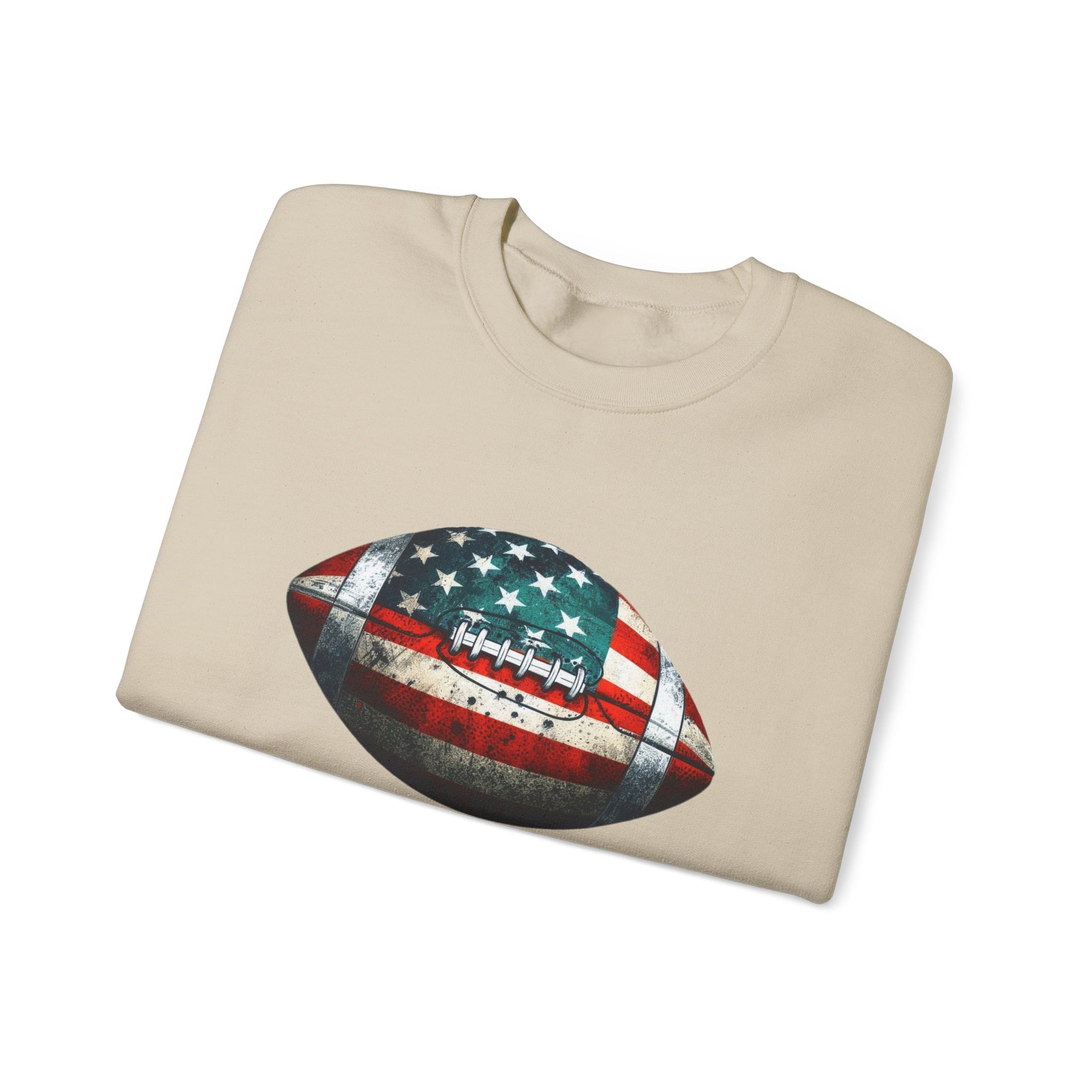 Patriotic Football Sweatshirt, Football Mom, Gameday Sweatshirt - PopCultureByDesign36