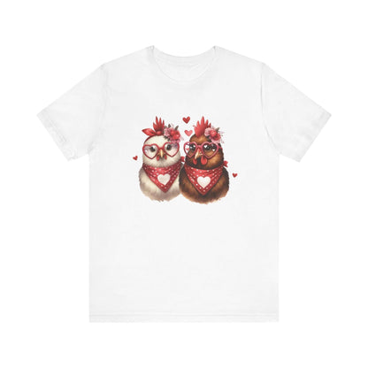 Valentines Day Farm Chickens Shirt, Valentine Farm Shirt, Chicken Shirt - PopCultureByDesign36