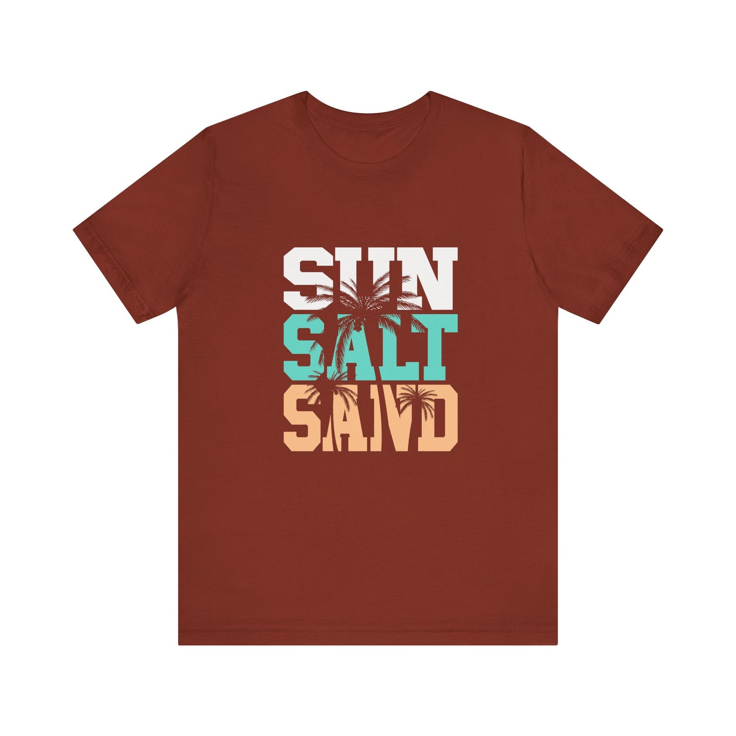 Sun Salt Sand Beach Shirt, Summer Ocean Vacation T-Shirt, Coastal Surf Lover Gift - PopCultureByDesign36