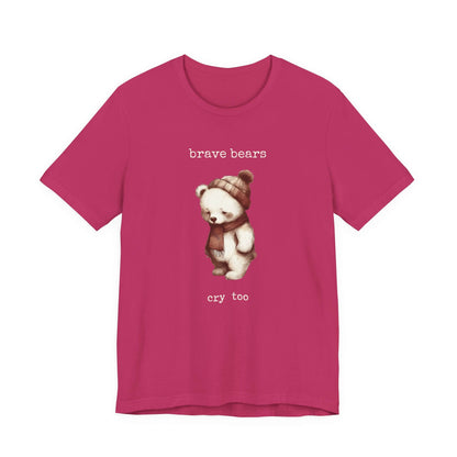 Brave Bears Cry Too Shirt, Vintage Bear Shirt, My tummy Hurts Shirt - PopCultureByDesign36