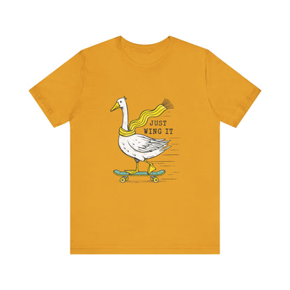 Pun Humor Bird Tee, Bird Lover Gift, Funny Bird Shirt, Skateboard Goose - PopCultureByDesign36