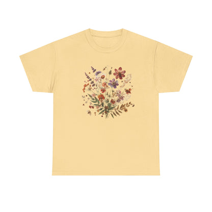 Wild Flowers T-Shirt, Floral Nature T-Shirt, Cottagecore Shirt - PopCultureByDesign36
