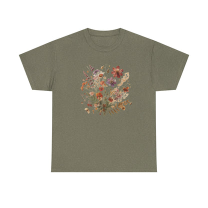 Wild Flowers T-Shirt, Floral Nature T-Shirt, Cottagecore Shirt - PopCultureByDesign36