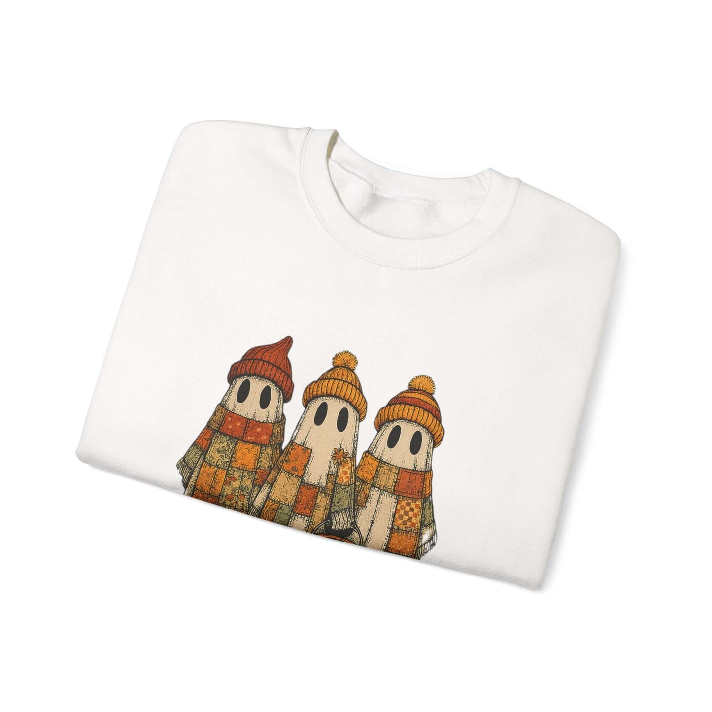 Halloween Ghost Trio Sweatshirt, Cute Fall Outfits, Spooky Season - PopCultureByDesign36