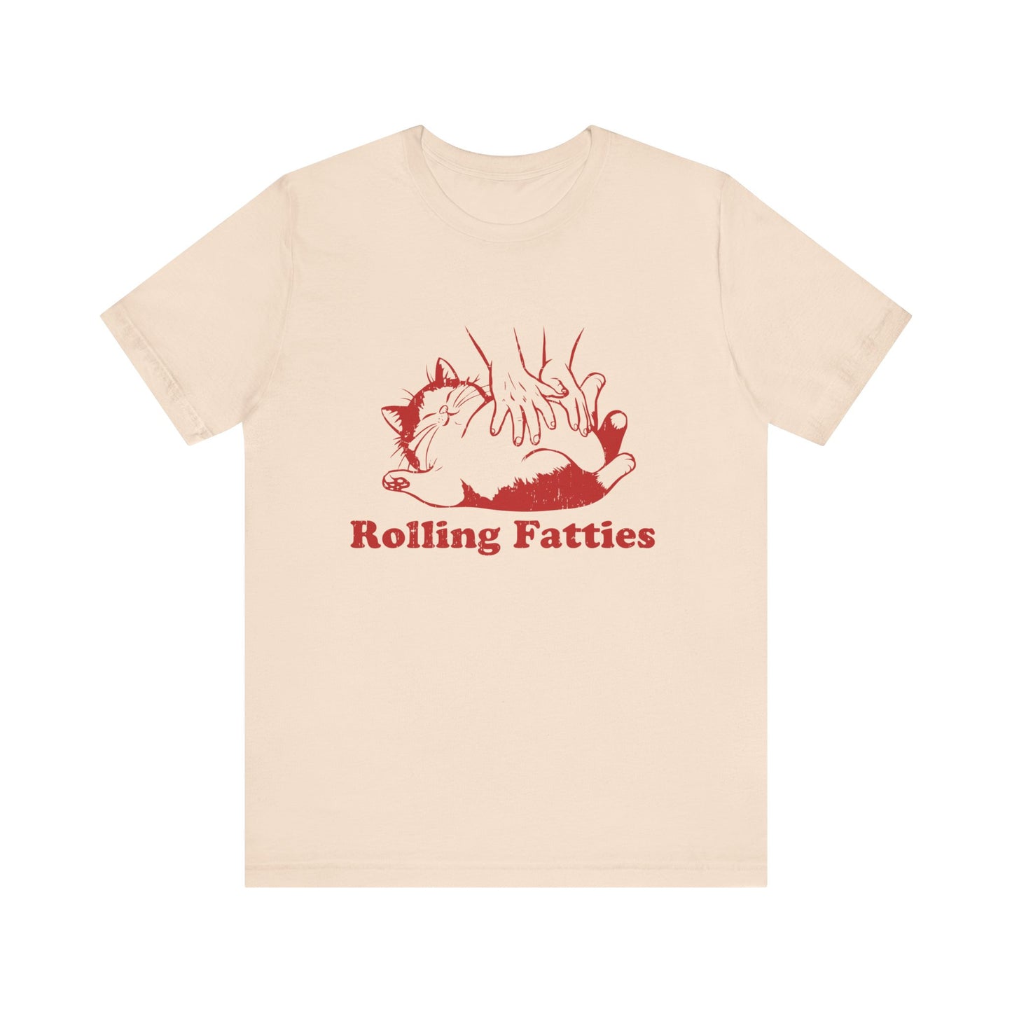 Rolling Fatties Cat TShirt, Funny Cat Graphic Shirt, Cat Lovers Gift - PopCultureByDesign36