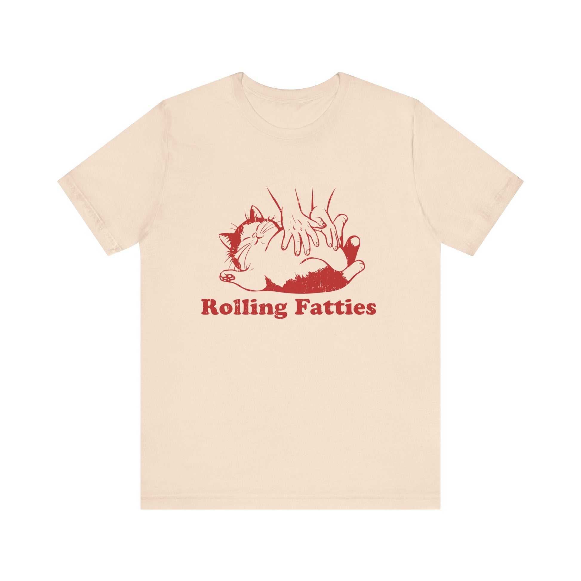 Rolling Fatties Cat TShirt, Funny Cat Graphic Shirt, Cat Lovers Gift - PopCultureByDesign36