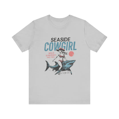 Seaside cowgirl retro summer Shirt, Western beach Shirt, Wild sunkissed Shirt - PopCultureByDesign36