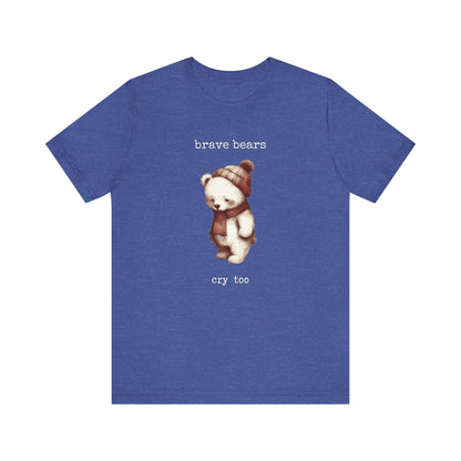 Brave Bears Cry Too Shirt, Vintage Bear Shirt, My tummy Hurts Shirt - PopCultureByDesign36