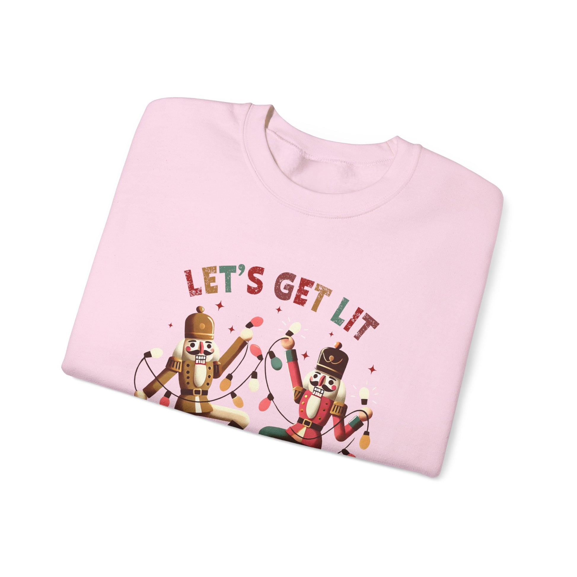 Let's get lit sweatshirt , Funny nutcracker Christmas shirt, Funny nutcracker - PopCultureByDesign36