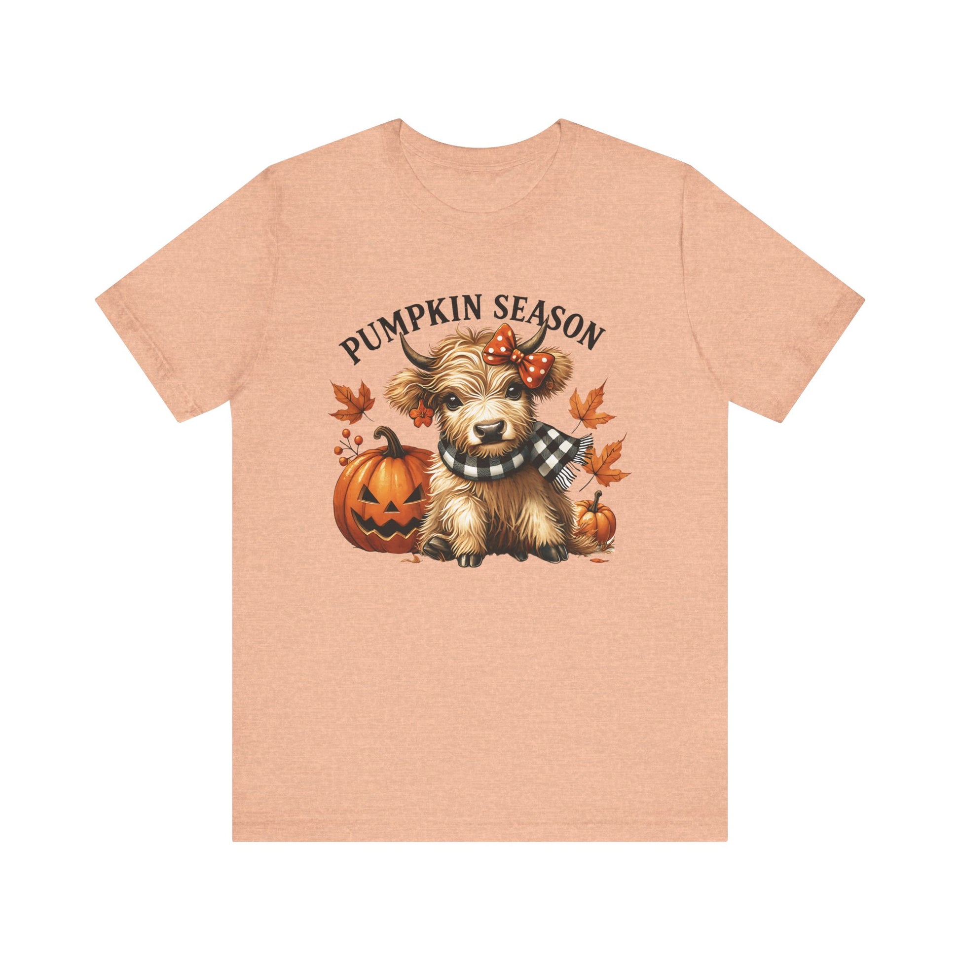 Pumpkin season, cute highland cow, baby cow shirt, Cute Cow shirt - PopCultureByDesign36