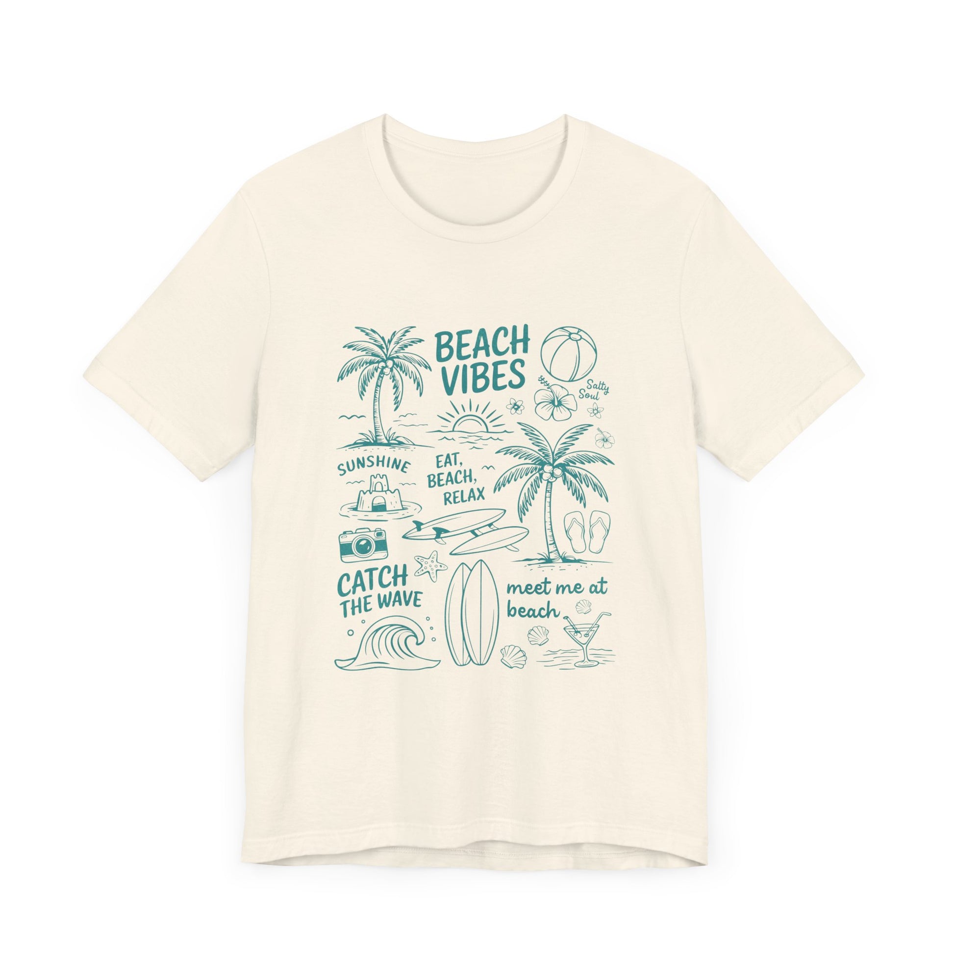 Beach Vibes Shirt, Ocean Lover Shirt, Summer T-Shirt, Sea Life Top - PopCultureByDesign36