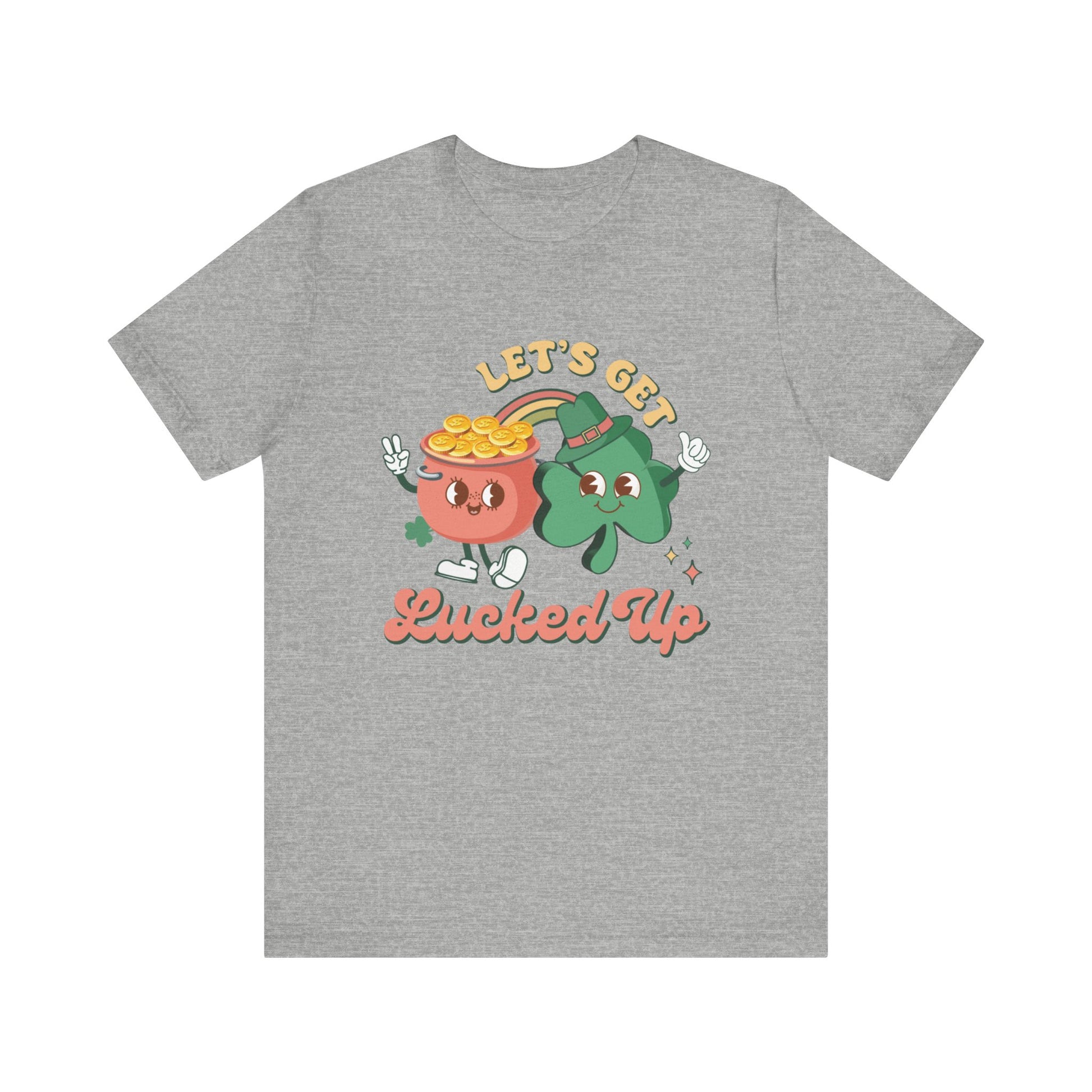 Let's Get Lucked Up Shirt, St Patrick's Day Tee, Irish Shamrock Tee - PopCultureByDesign36