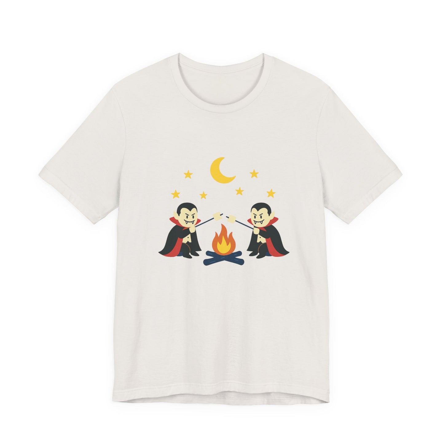 Camping Dracula Tee, Halloween Shirt, Spooky Camping Top - PopCultureByDesign36