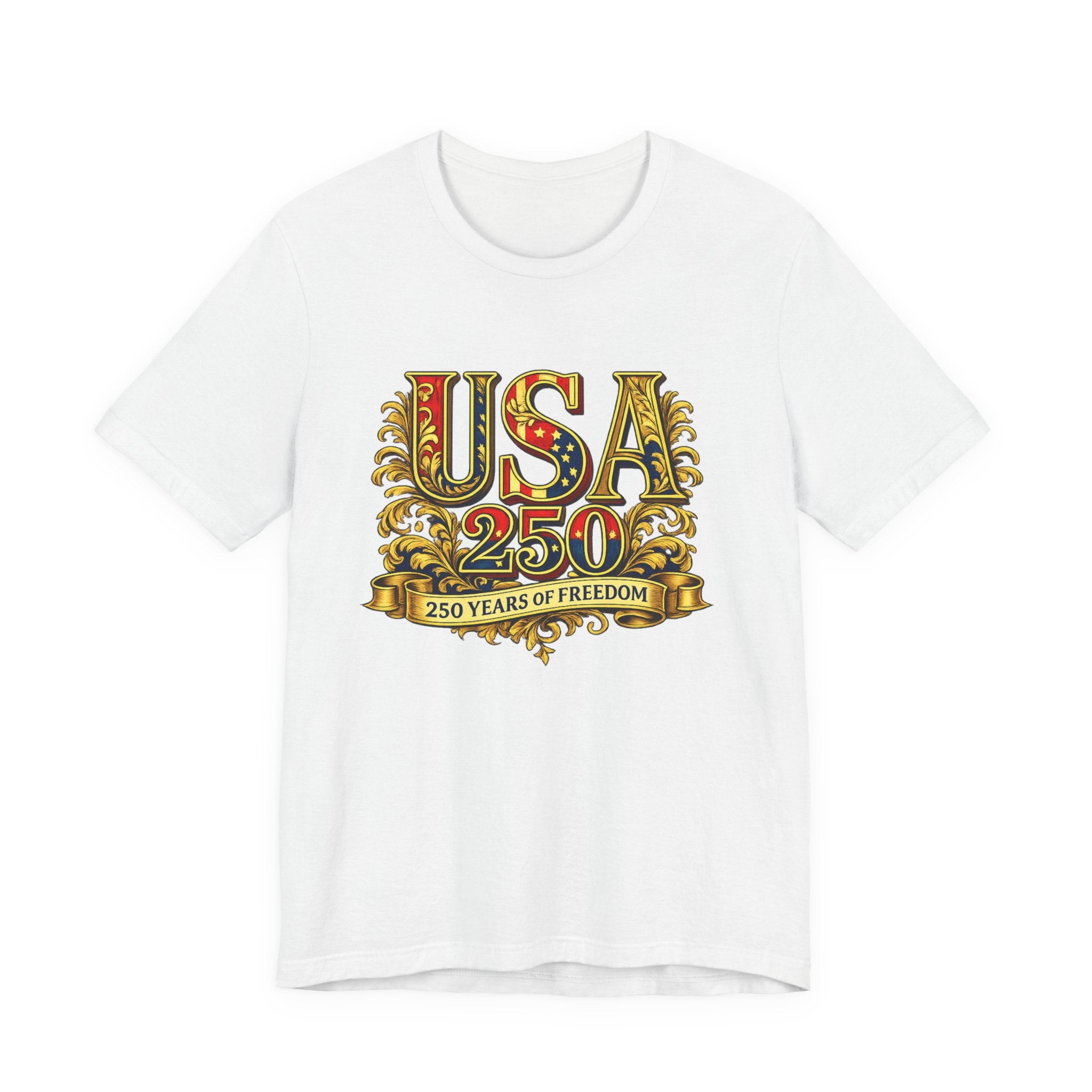 Retro 250 Years USA Freedom T-Shirt | Patriotic Americana Independence Anniversary by Printify