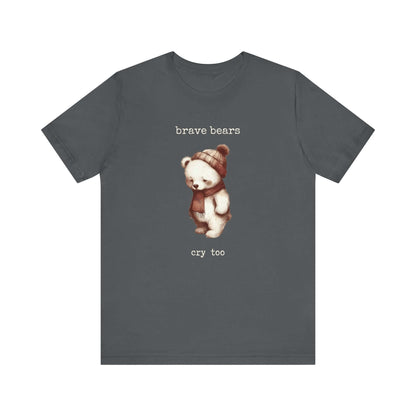 Brave Bears Cry Too Shirt, Vintage Bear Shirt, My tummy Hurts Shirt - PopCultureByDesign36