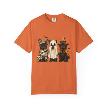 French Puppies Halloween T-shirt, Cute Frenchie Halloween, Dog Lover Shirt - PopCultureByDesign36