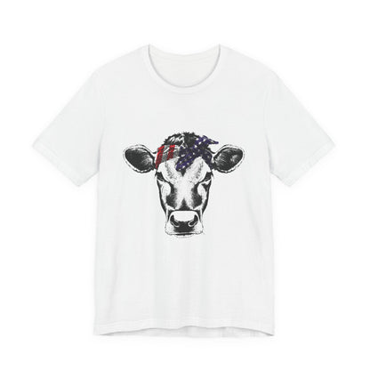 Highland Cow shirt, American Flag Shirt, Funny Cow Shirt, Independence Day - PopCultureByDesign36