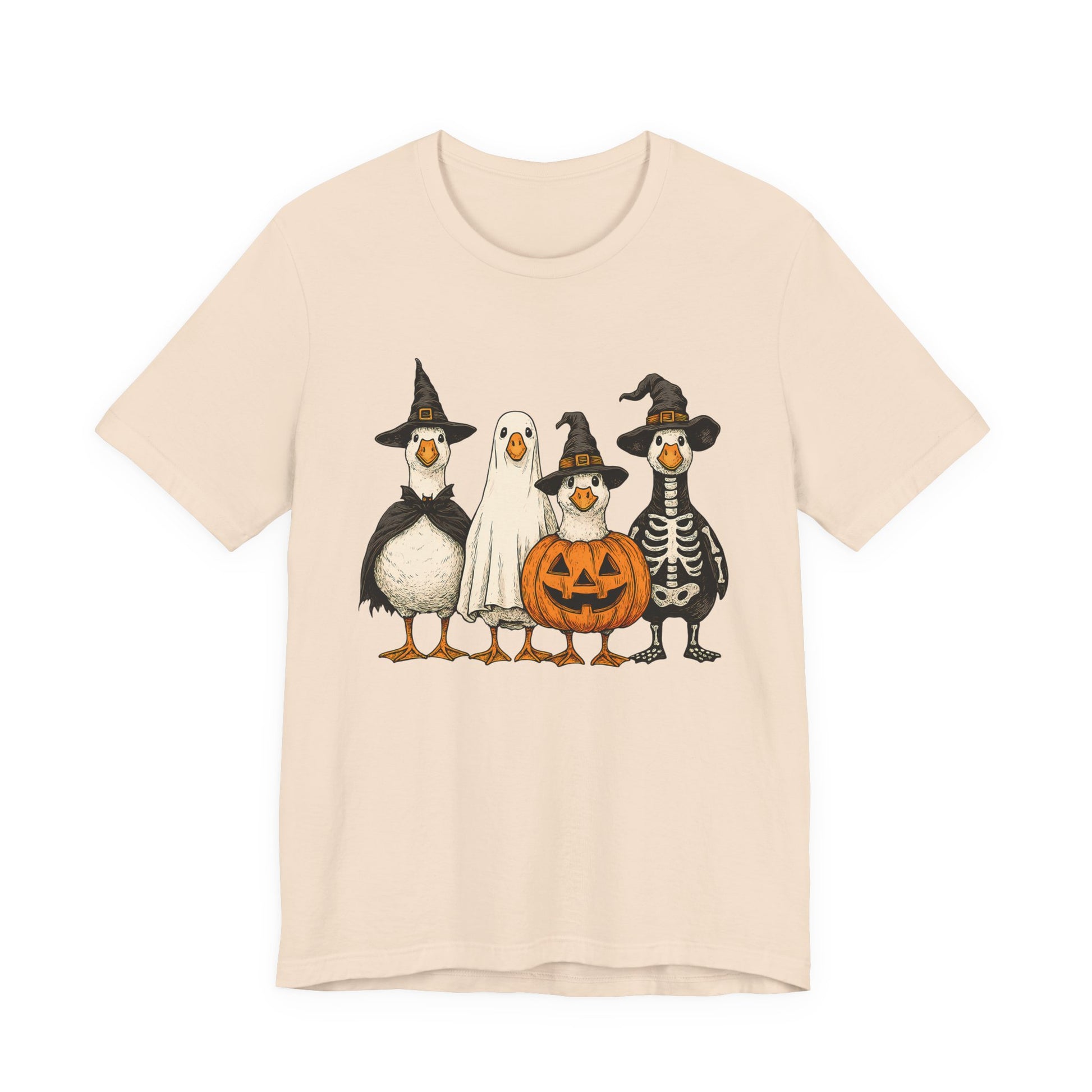 Duck Halloween Tee, Funny Halloween Duck Shirt, Quirky Bird Top - PopCultureByDesign36