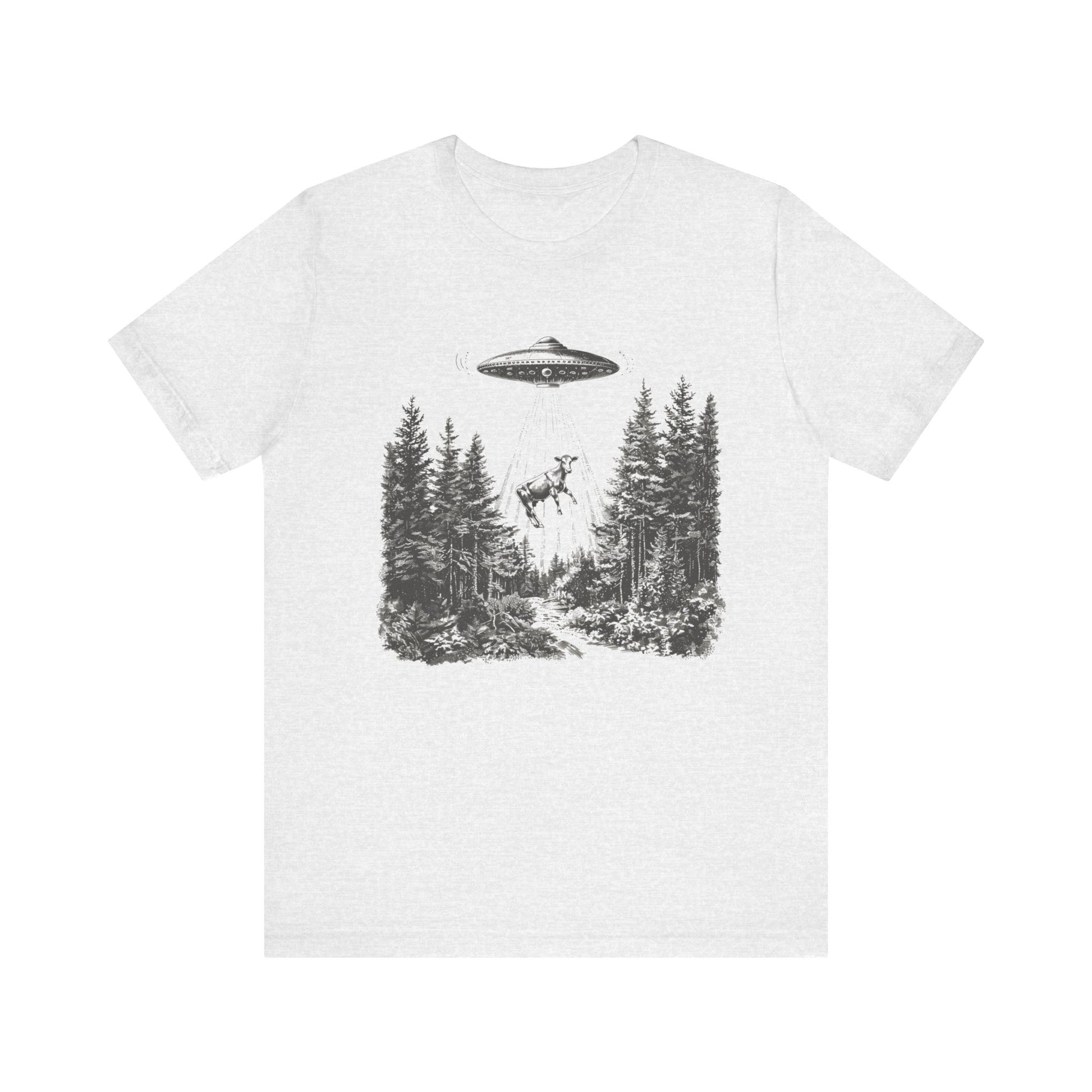 Ufo Cow Shirt, Retro T-Shirt, Vintage Cow Ufo TShirt, Ufo Graphic Tee - PopCultureByDesign36