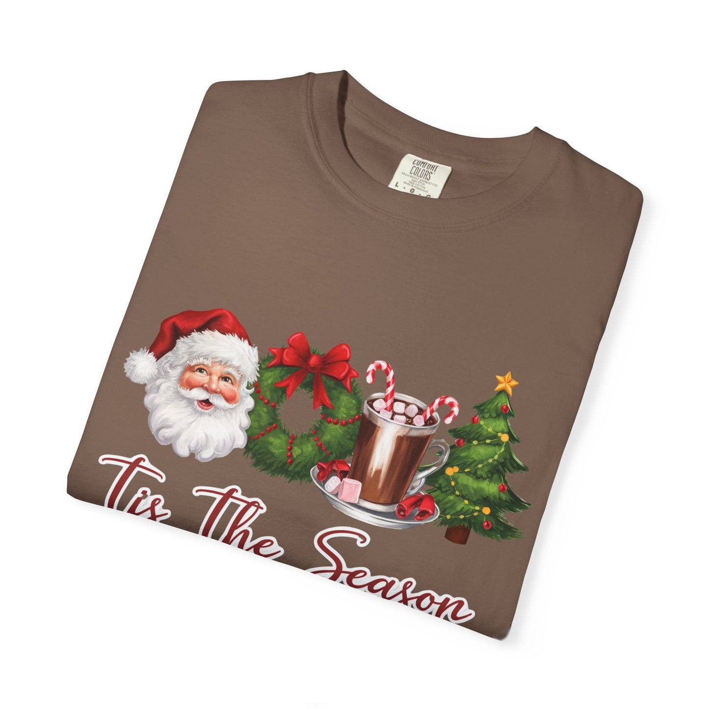 Comfort Colors® Retro Christmas, Tis the Season, Santa Claus Watercolor Christmas - PopCultureByDesign36