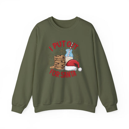 I Put Out For Santa Sweatshirt, Funny Christmas Shirt, Funny Santa Shirt - PopCultureByDesign36